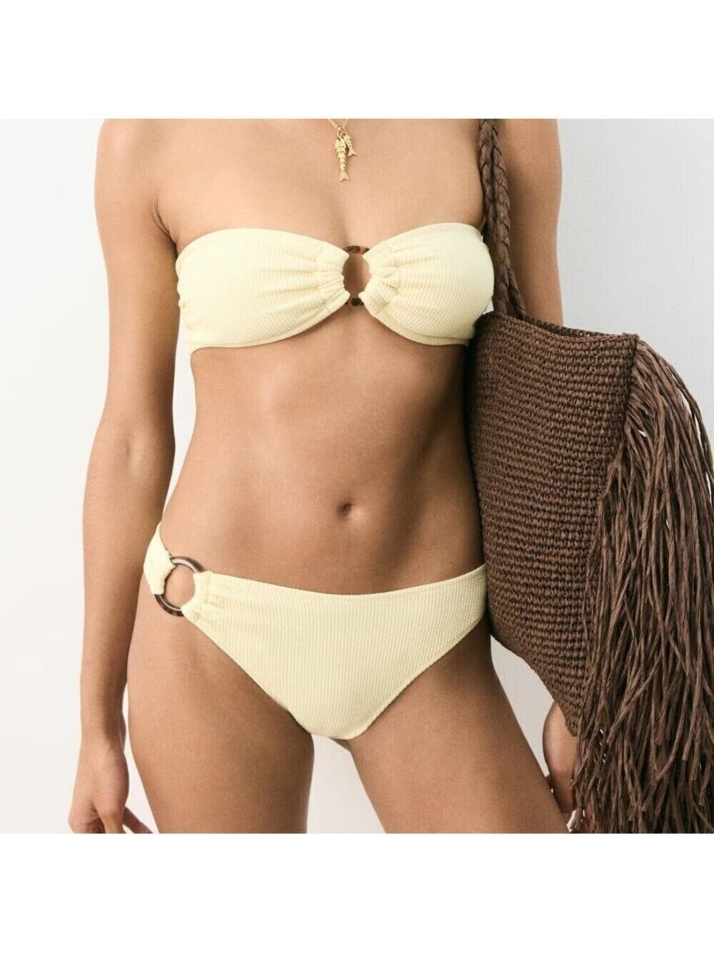 NWT H&M Bandeau Cheeky Bikini Set S
